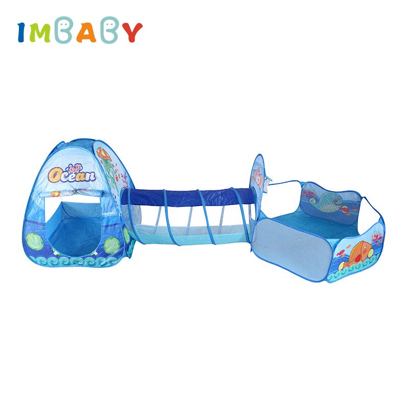 Piscina de Bolinha Infantil 3 em 1 - Play Tent Imbaby